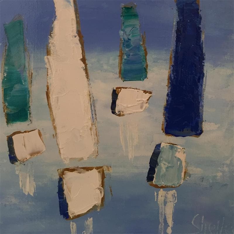 Painting Blu by Shelley | Painting  Oil
