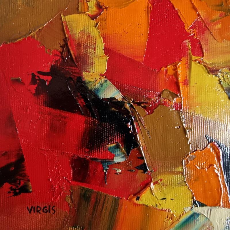 Painting Evening dream by Virgis | Painting Abstract Oil Minimalist