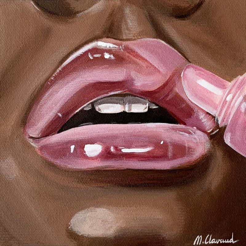 Painting LIP GLOSS by Clavaud Morgane | Painting Realism Acrylic Minimalist, Nude, Pop icons