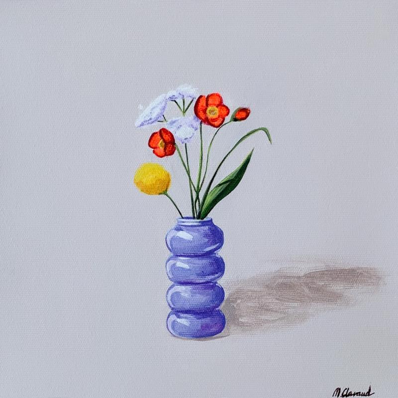 Painting BOUQUET by Clavaud Morgane | Painting Figurative Acrylic Minimalist, Nature, Still-life