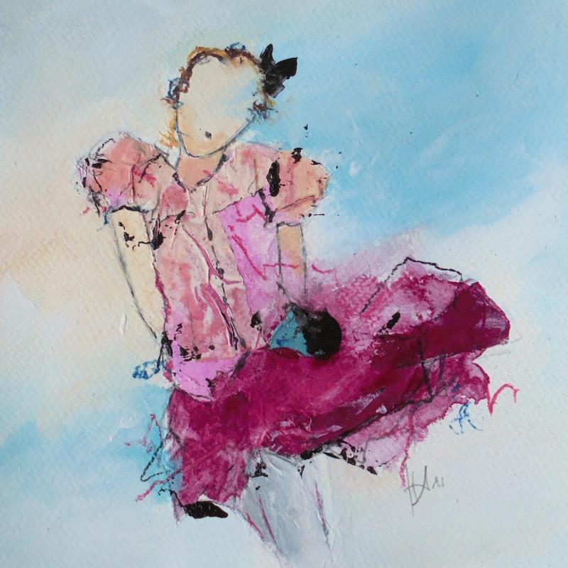 Painting FLORANCE by Han | Painting Figurative Acrylic, Ink, Paper Pop icons, Portrait