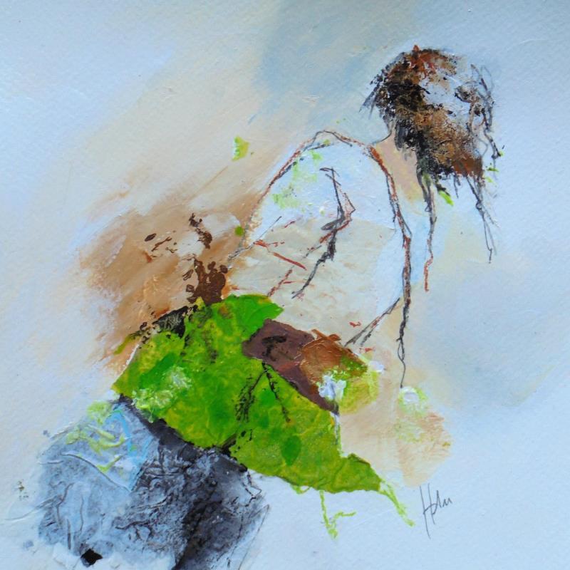 Painting SHANNA by Han | Painting Figurative Portrait Acrylic Ink Paper