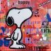 Peinture HAPPY par Euger Philippe | Tableau Pop-art Icones Pop Acrylique Collage