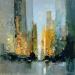 Painting Madison Avenue by Castan Daniel | Painting Figurative Urban Oil
