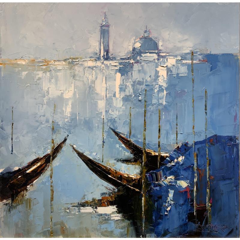 Painting Venise 80.1 by Castan Daniel | Painting Figurative Oil Urban