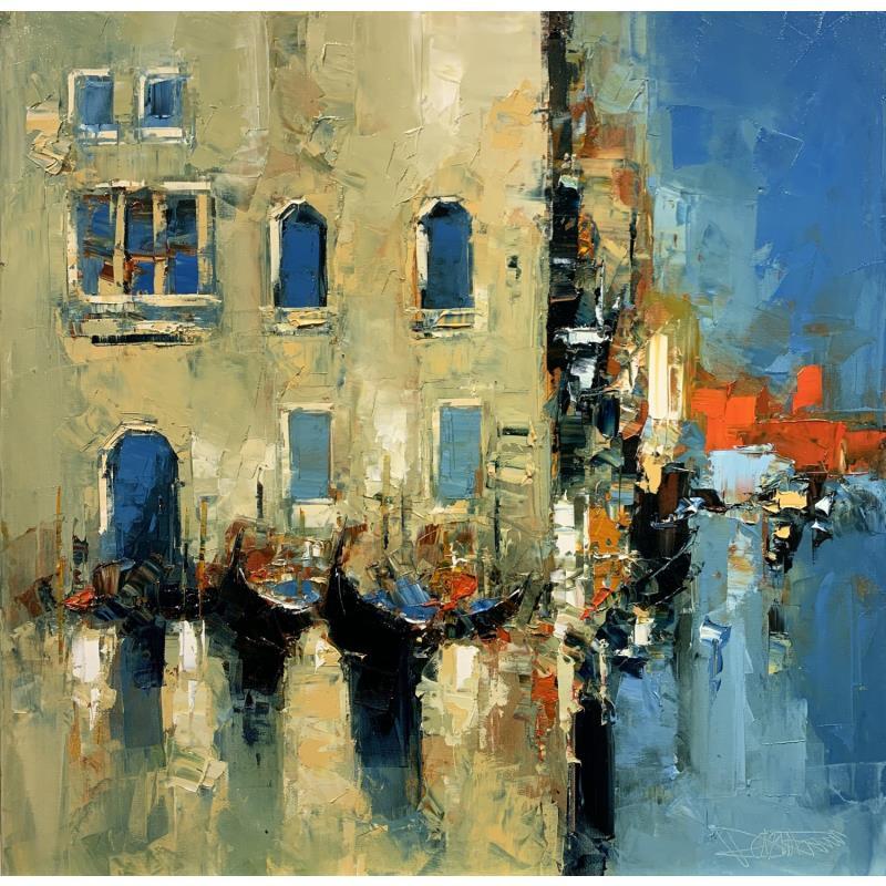 Painting Venise 80.3 by Castan Daniel | Painting Figurative Oil Urban