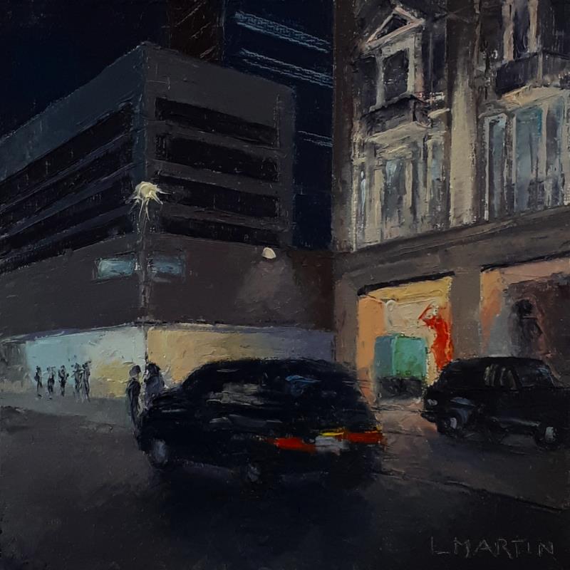 Painting La dernière course by Martin Laurent | Painting Figurative Urban Life style Oil