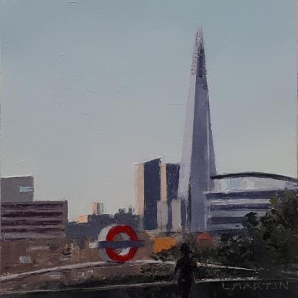 Painting London bridge station by Martin Laurent | Painting Figurative Oil Urban