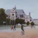 Painting Saint Eustache by Martin Laurent | Painting Figurative Urban Life style Oil