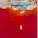 Peinture abstract red A 21 par Wilms Hilde | Tableau Abstrait Acrylique Collage