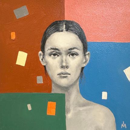 Gemälde Hide and seek von Ivanova Margarita | Gemälde Pop-Art Öl Porträt