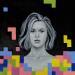 Gemälde Tetris von Ivanova Margarita | Gemälde Pop-Art Porträt Öl