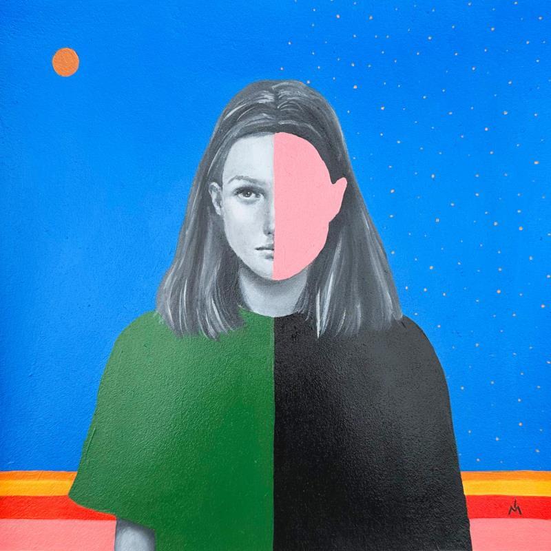 Peinture Duality  par Ivanova Margarita | Tableau Pop-art Portraits Huile