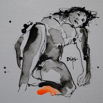 Painting Femme 1 by Dias | Painting Figurative Nude