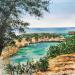Painting  Calanque turquoise by Hoffmann Elisabeth | Painting Figurative Marine Watercolor