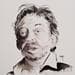 Painting Gainsbourg by Dias | Painting Figurative Pop icons