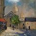 Peinture Montmartre par Greco Salvatore | Tableau Figuratif Huile