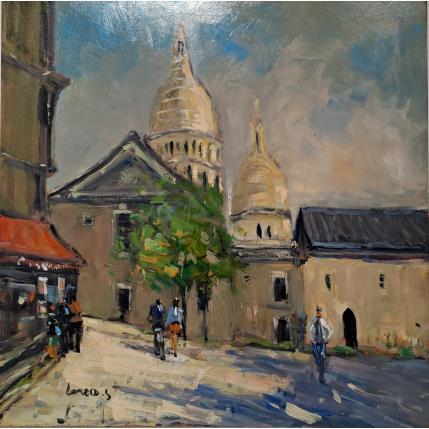 Painting Montmartre by Greco Salvatore | Painting Figurative Oil