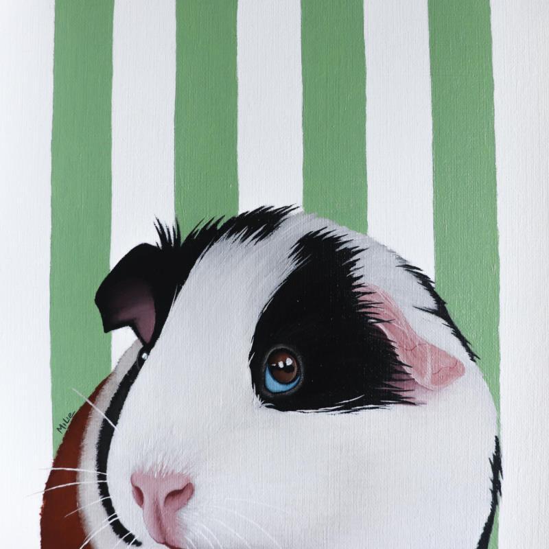 Painting I SEE YOU 55 by Milie Lairie | Painting Realism Oil Animals, Nature, Pop icons, Portrait