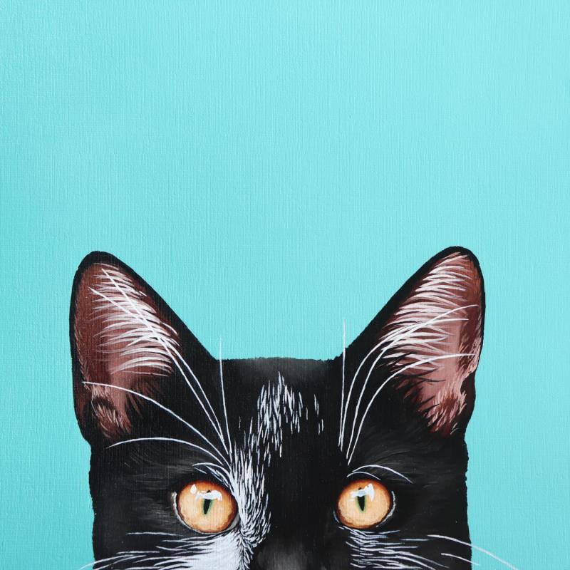 Painting KITTY by Milie Lairie | Painting Realism Oil Animals, Nature, Portrait