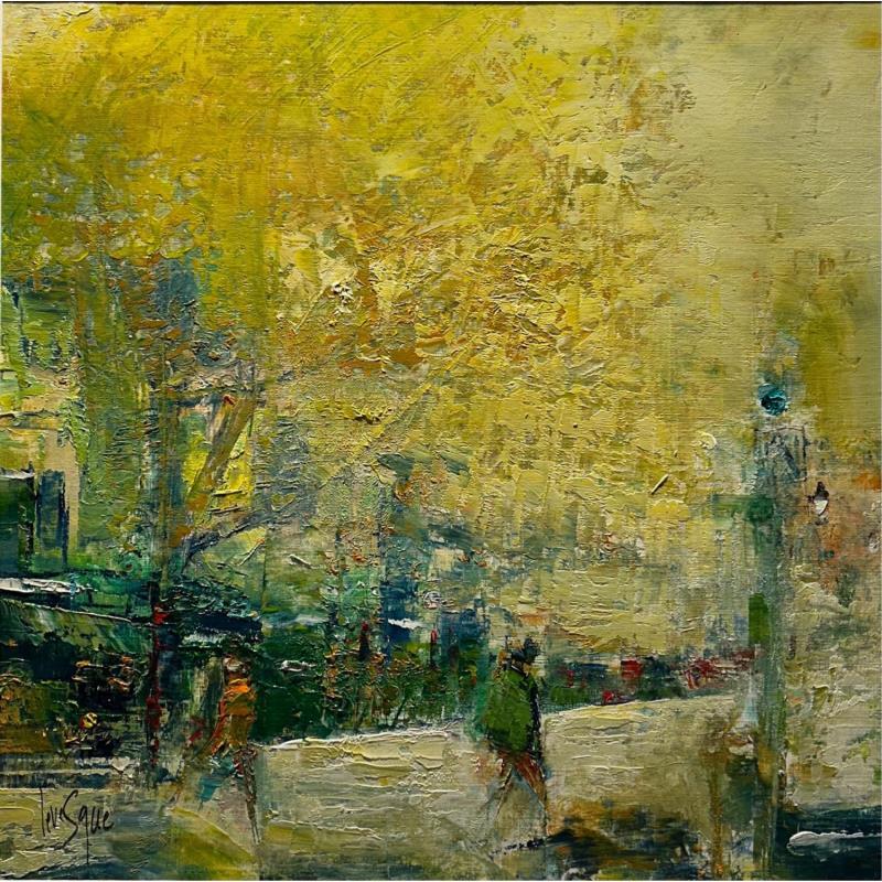 Painting Paris merveilleux by Levesque Emmanuelle | Painting Abstract Landscapes Life style Oil