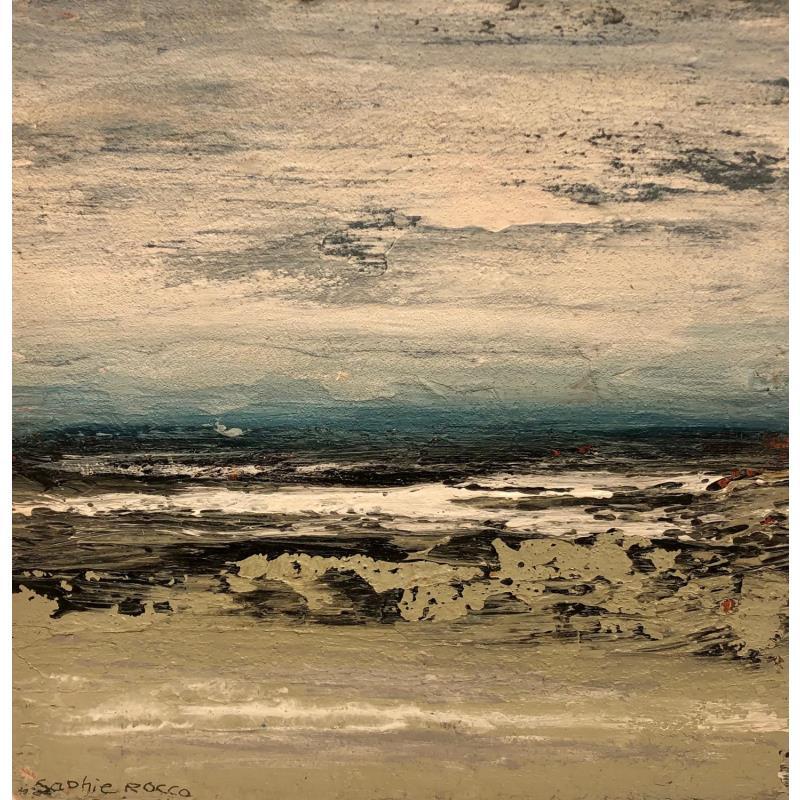 Gemälde Après la tempête von Rocco Sophie | Gemälde Art brut Acryl Collage Sand