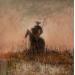 Painting Don Quichotte by Rocco Sophie | Painting Raw art Acrylic Gluing Sand
