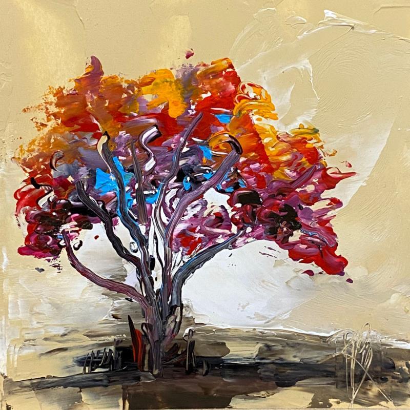 Painting L'arbre by Raffin Christian | Painting Figurative Nature Oil