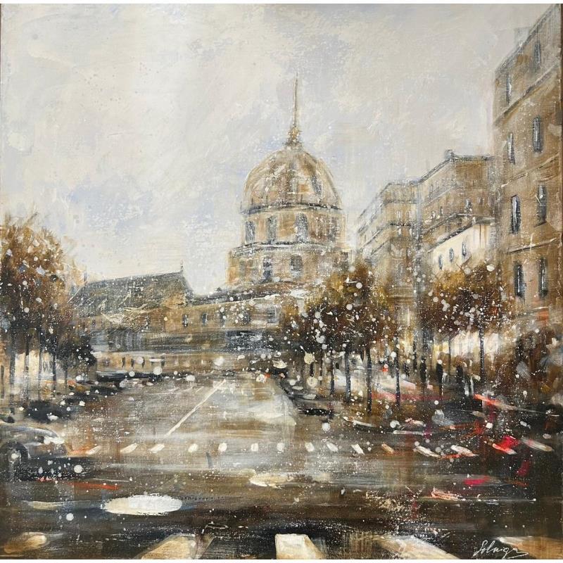 Painting École Militaire  by Solveiga | Painting Acrylic