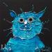 Painting Dominus by Moogly | Painting Raw art Animals Acrylic Resin