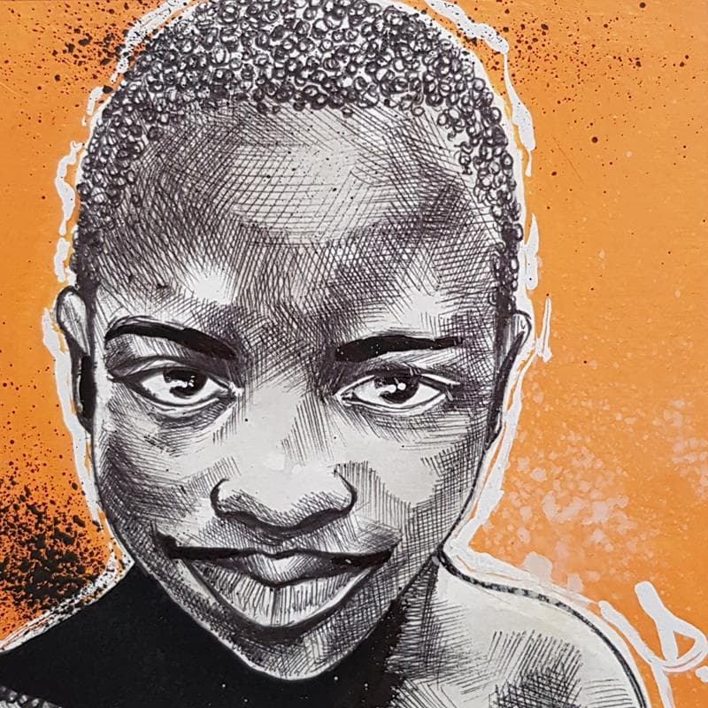 Painting Face of Africa 2 by Deuz | Painting Street art Graffiti Portrait