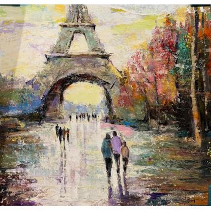 Peinture Tour Eiffel par Yavru Irfan | Tableau Figuratif Huile