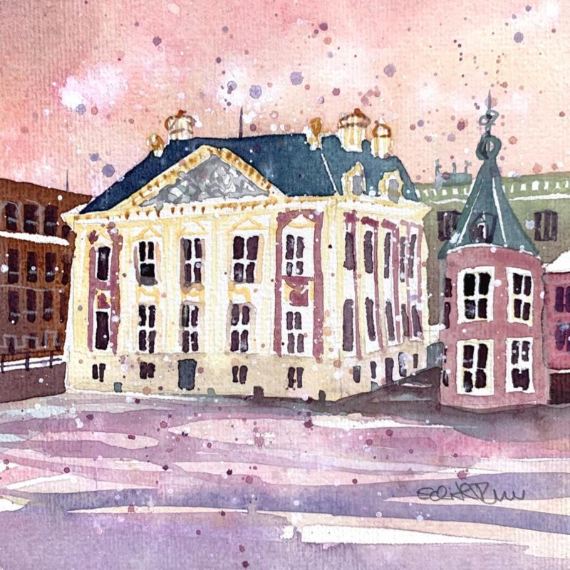 Painting NO.  23235  THE HAGUE  MAURITSHUIS by Thurnherr Edith | Painting Subject matter Watercolor Urban