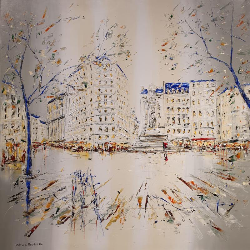 Painting Un dimanche matin by Rousseau Patrick | Painting Figurative Oil Urban