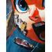 Gemälde Link HAYAH ! von Caizergues Noël  | Gemälde Pop-Art Porträt Kino Pop-Ikonen Acryl Collage