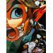 Gemälde Link HAYAH ! von Caizergues Noël  | Gemälde Pop-Art Porträt Kino Pop-Ikonen Acryl Collage