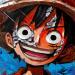 Painting Luffy by Caizergues Noël  | Painting Pop-art Cinema Pop icons Child Acrylic Gluing