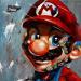 Painting Mario by Caizergues Noël  | Painting Pop-art Cinema Pop icons Child Acrylic Gluing
