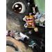 Gemälde Totoro von Caizergues Noël  | Gemälde Pop-Art Kino Pop-Ikonen Kinder Acryl Collage