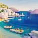 Gemälde Marine Greque AD 171 von Burgi Roger | Gemälde Figurativ Landschaften Marine Acryl