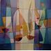 Painting Toutes voiles dehors AN 152 by Burgi Roger | Painting Figurative Marine Acrylic