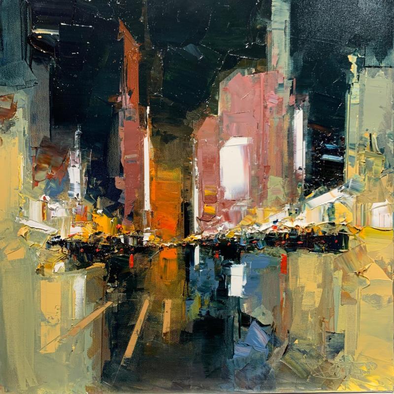 Painting Inwood By Night by Castan Daniel | Painting Figurative Oil Urban
