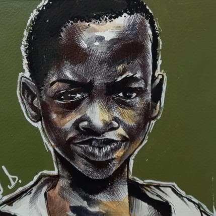 Painting Bouba by Deuz | Painting Street art Graffiti Portrait