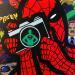 Painting Spiderman Superman by Kalo | Painting Pop-art Pop icons Graffiti Gluing Posca