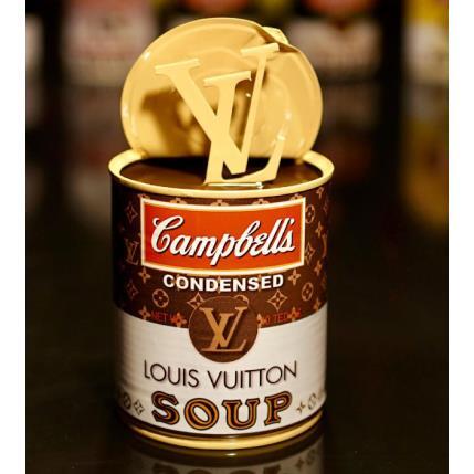 Sculpture CAMPBELL SOUP Louis Vuitton par TED | Sculpture Pop-art Icones Pop
