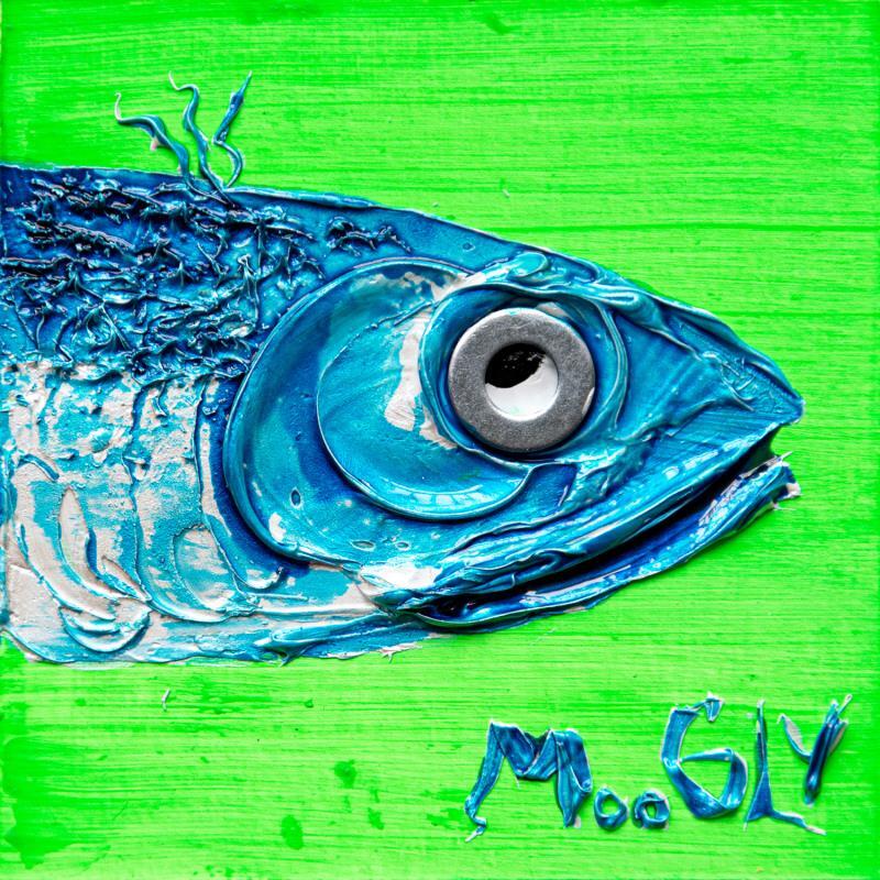 Painting Routinus by Moogly | Painting Raw art Acrylic, Cardboard, Resin Animals
