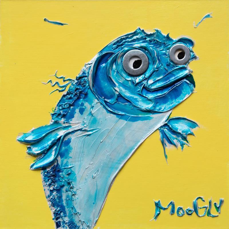 Painting Exploratus by Moogly | Painting Raw art Animals Cardboard Acrylic Resin