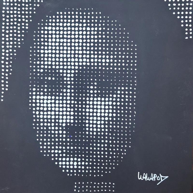 Painting Mona black by Wawapod | Painting Pop-art Pop icons Acrylic Posca