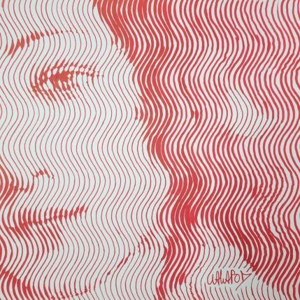 Peinture Venus rouge  par Wawapod | Tableau Pop-art Acrylique, Posca Icones Pop
