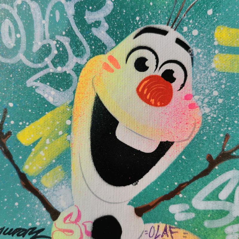 Painting Olaf by Kedarone | Painting Pop-art Acrylic, Graffiti Pop icons